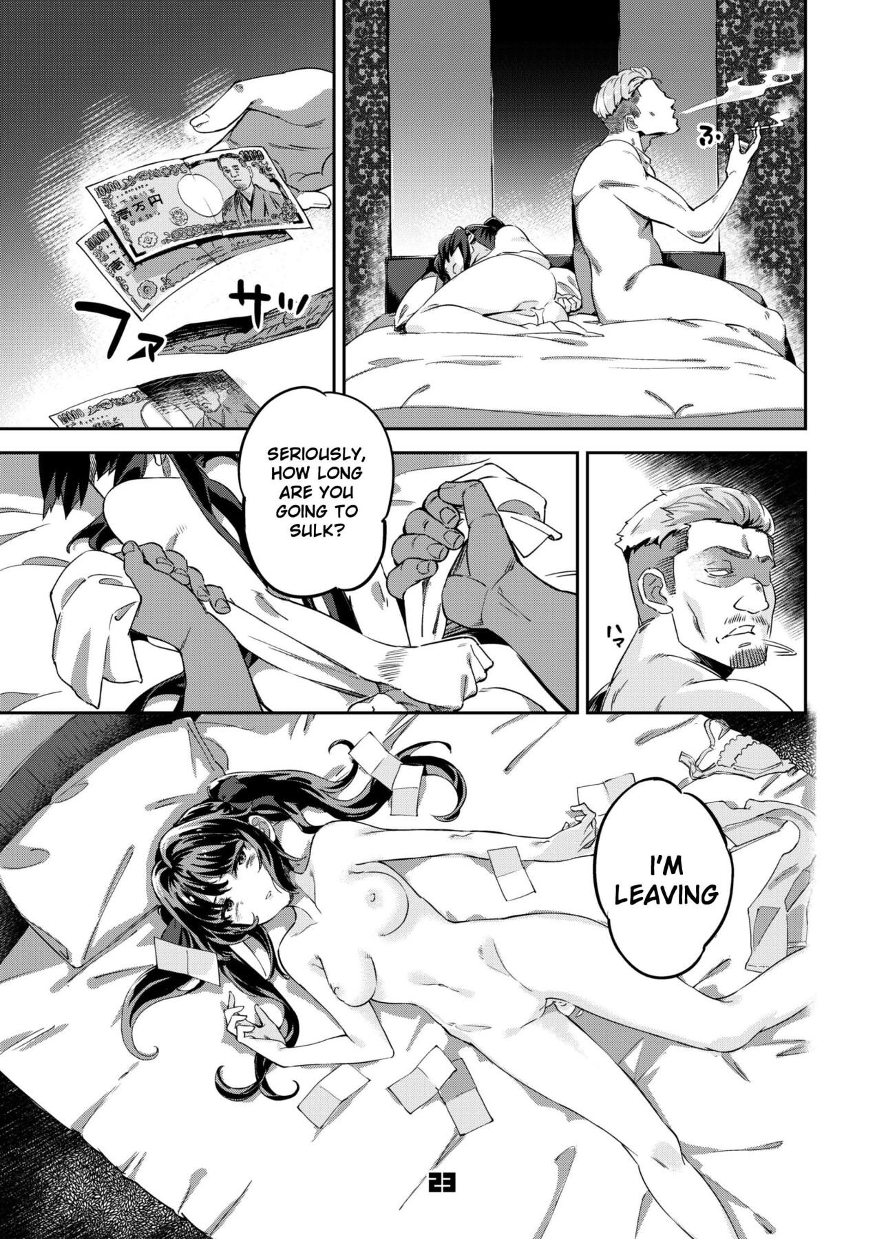 Hentai Manga Comic-In the case of Maita, a girl who engages in "sugar dating" (a type of compensated dating activity), episode 1.-Read-22